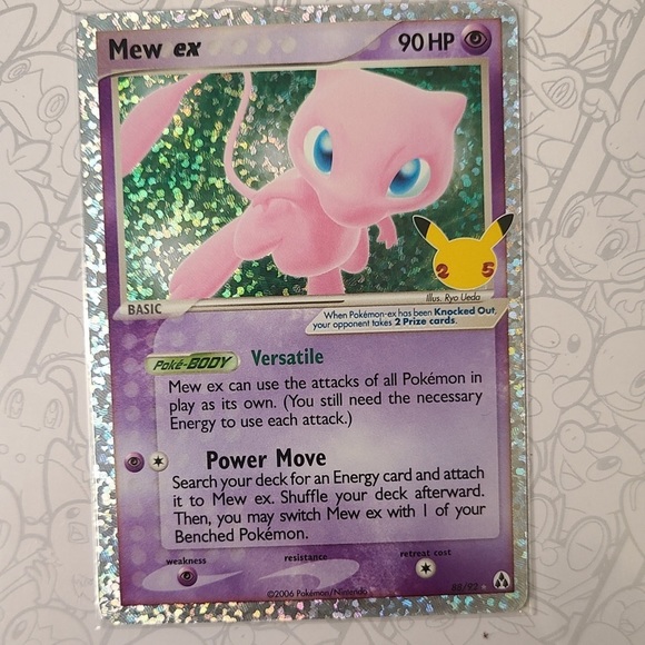 Mew ex 88/92 25th Anniversary Celebration Pokemon TCG - Picture 1 of 1